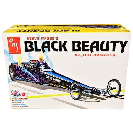 Amt 1214 Skill 2 Model Steve McGees Black Beauty Wedge AA-Fuel Dragster Kit for 1 by 25 Scale Model AMT1214